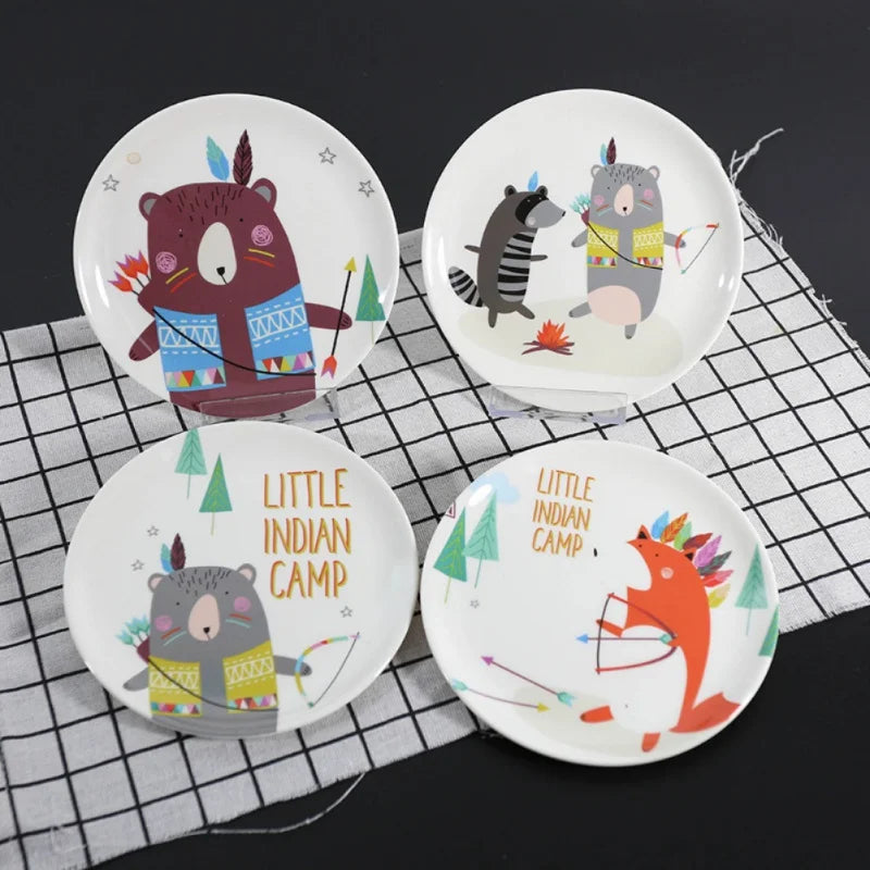 Juego de platos DecorBites™ con forma de hueso para aperitivos - Plato pequeño de melamina para dulces, pasteles y golosinas