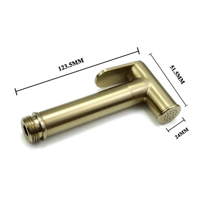 DecorBites™ Brass Dual Purpose Bidet Faucet Set for Bathroom Sprayer and Shower