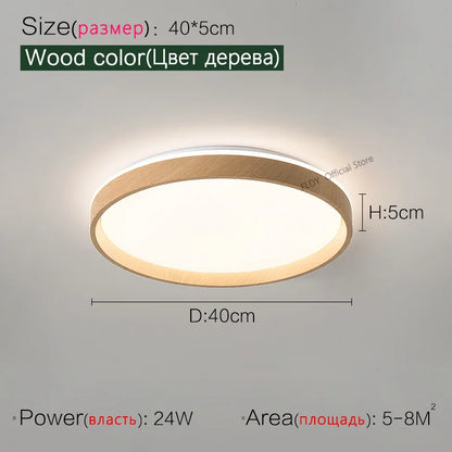 DecorBites™ LED Ceiling Lamp: Simple Modern Round Study Bedroom Balcony Light