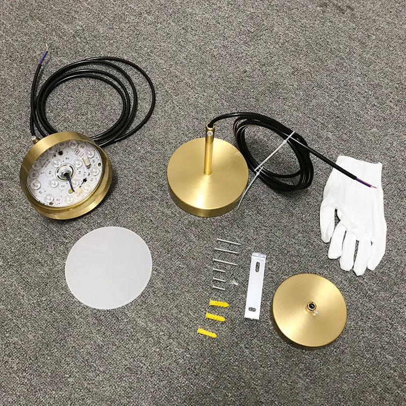 DecorBites™ Brass LED Pendant Lights for Modern Nordic Style Bedroom and Dining Room