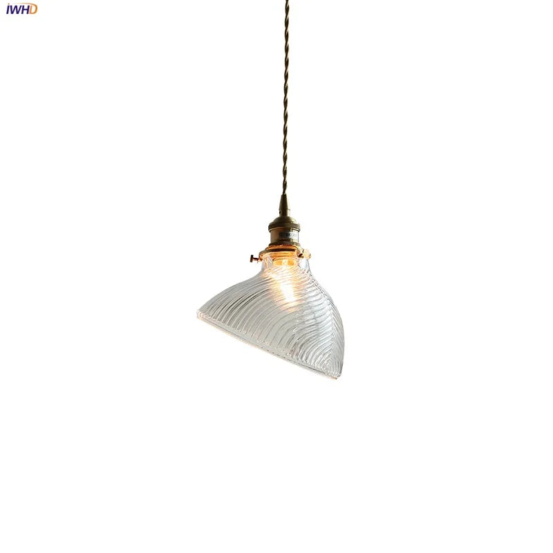 DecorBites™ Clear Glass LED Pendant Light for Reading Living Dining Room
