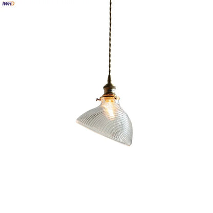 DecorBites™ Clear Glass LED Pendant Light for Reading Living Dining Room