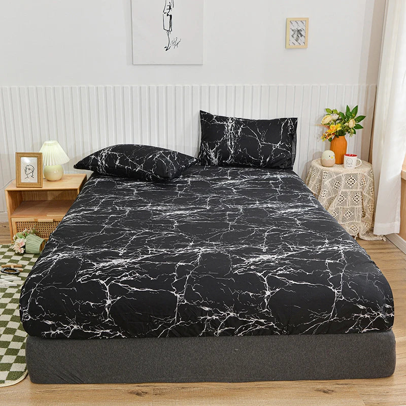 Decobites Ceramic Patterned Bedsheets Set with Bedspread & Pillowcases