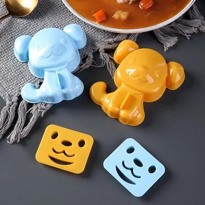 DecorBites™ Cartoon Animals Sushi & Sandwich Mold Set for Kids' Breakfast & Bento