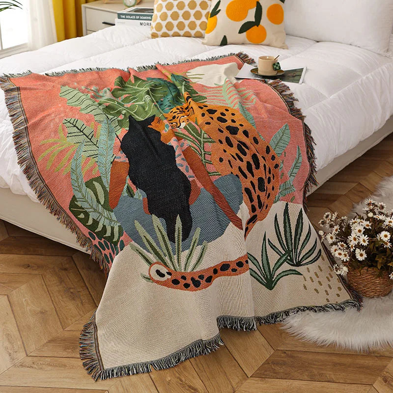 Gothic Cotton Throw Blanket