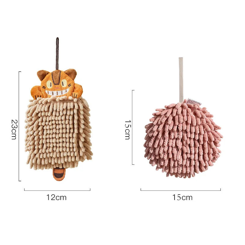 DecorBites™ Cat Kitchen Hand Towel Microfiber Chenille Super Absorbent Quick-dry Home Towel