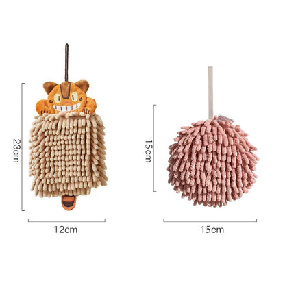DecorBites™ Cat Kitchen Hand Towel Microfiber Chenille Super Absorbent Quick-dry Home Towel