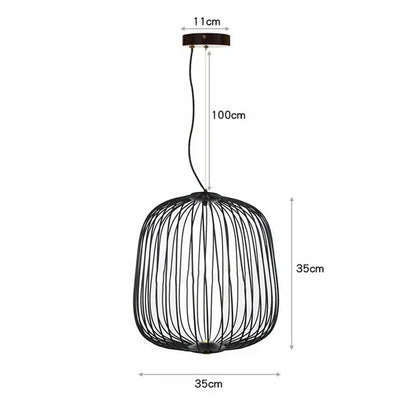DecorBites™ Industrial Birdcage Iron Table Lamp for Bar, Restaurant, Hotel - LED Lighting