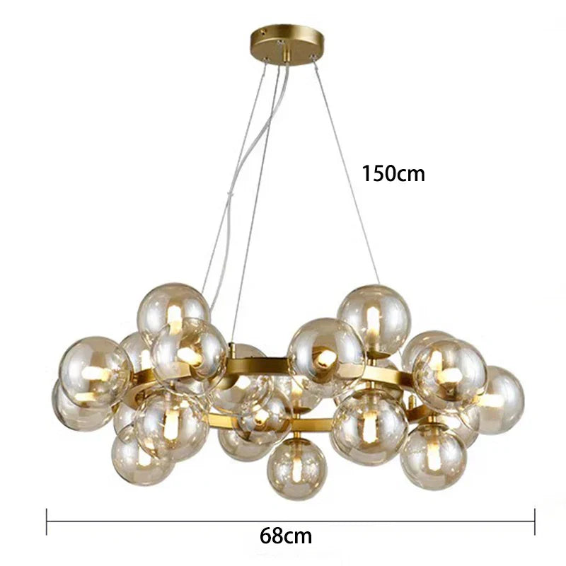 DecorBites™ LED Pendant Light Chandeliers for Modern Home Decor Living Room Dining Room Lighting