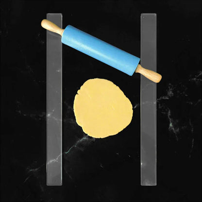 DecorBites™ Biscuit Rolling Balance Ruler Cookie Smoother & Thickness Guide