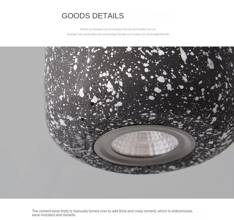 DecorBites™ Nordic Cement Pendant Lamp - Industrial Style Lighting