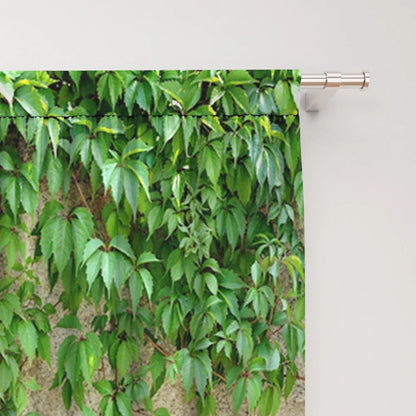 Decobites Green Leaf Plant Printed Curtains for Home Decoration and Modern Vibes