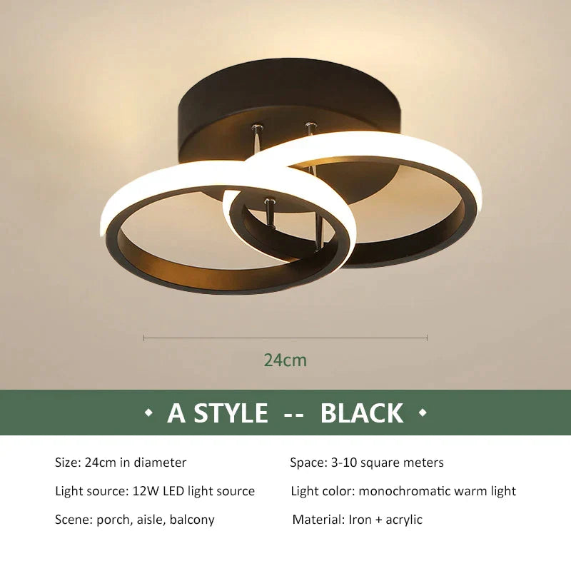 Decorbites™ Lámpara de Techo LED Moderna de Araña para Dormitorio, Decoración Interior, Iluminación de Montaje Superficial
