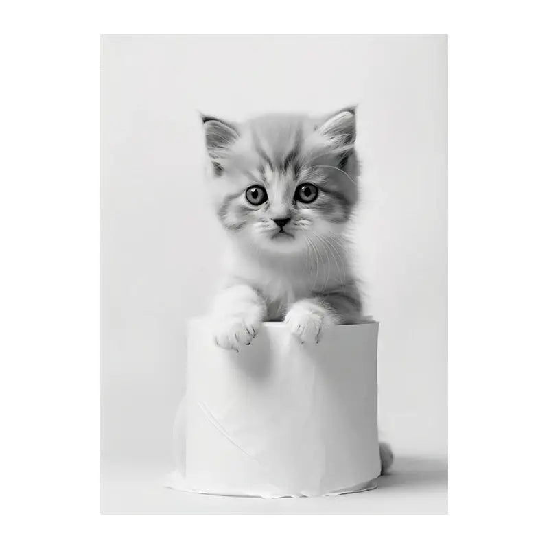 DecorBites™ Funny Animals Canvas Wall Art for Bathroom Home