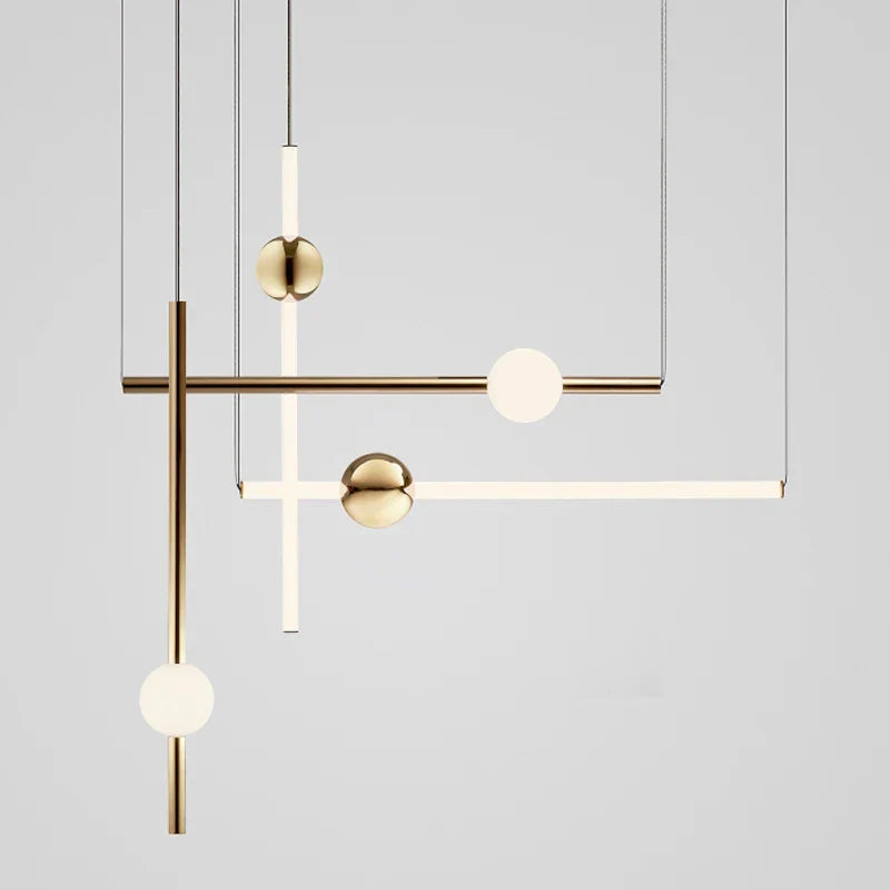 DecorBites™ Glass Pendant Lights: Modern Long Hanging Lamps for Kitchen, Dining Room, and Shop