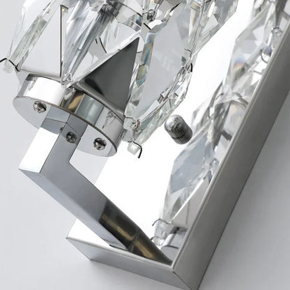 DecorBites™ Crystal Wall Lamp: Modern Luxury for Bedroom, Living Room, and Staircase