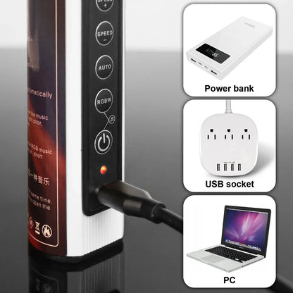 Trípode con barra de luz LED DecorBites™: Mood1 85 cm, modo música RGB para estudio de fotografía y vídeo.