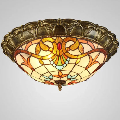 DecorBites™ Bohemian Glass Ceiling Light: European Baroque Style for Home Decor & LED Lighting.