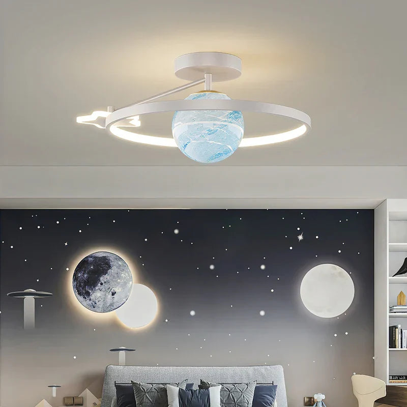 DecorBites™ Blue Star LED Pendant Light for Home Decor