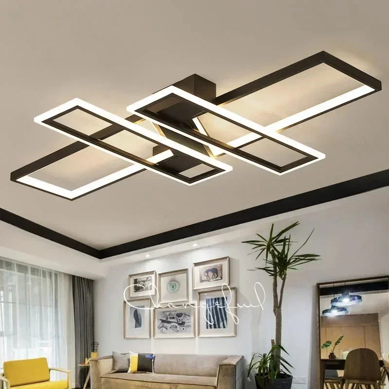 Chandeliers LED Decorbites™ con Control Remoto - Lámpara de Techo de Luster Negro para el Hogar