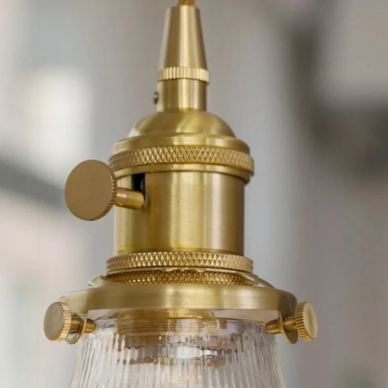 DecorBites™ Clear Glass LED Pendant Light for Bedside Living Dining Decor