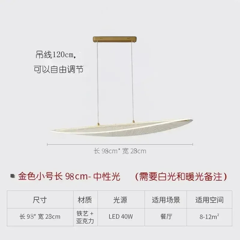 DecorBites™ LED Chandelier: Nordic Long Curve Pendant Light for Home Office Dining Decor