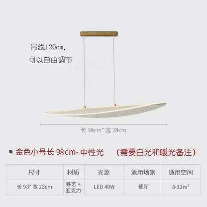 DecorBites™ LED Chandelier: Nordic Long Curve Pendant Light for Home Office Dining Decor