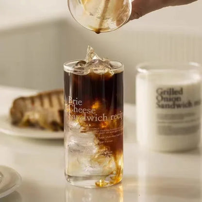 DecorBites™ Glass Coffee Cup Set of 2