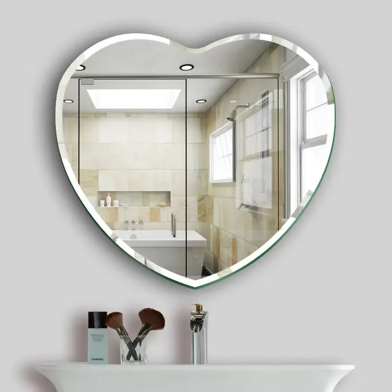 DecorBites™ Heart-shaped Acrylic Shatterproof Wall Mirror Decor for Bedroom, Living Room
