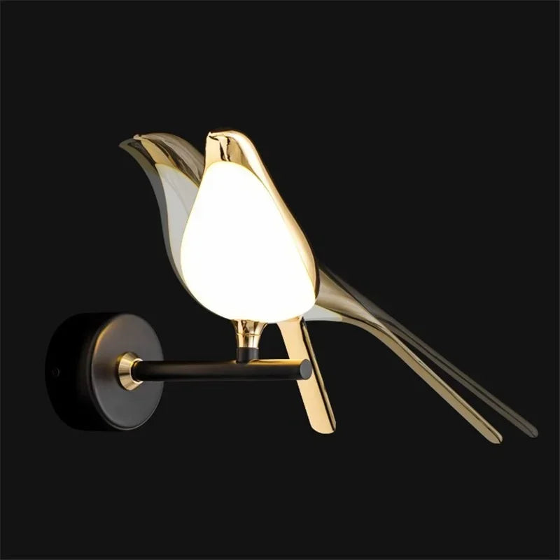 DecorBites™ Golden Bird LED Wall Lamp Rotatable Wall Sconce