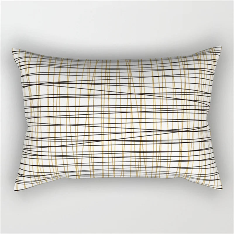 طقم غطاء وسادة للخصر بتصميم هندسي مموج من DecorBites™