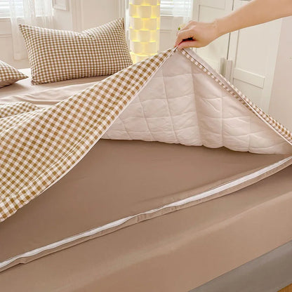 غطاء لحاف قطني مبطن من DecorBites™، لحاف ناعم لطيف على البشرة