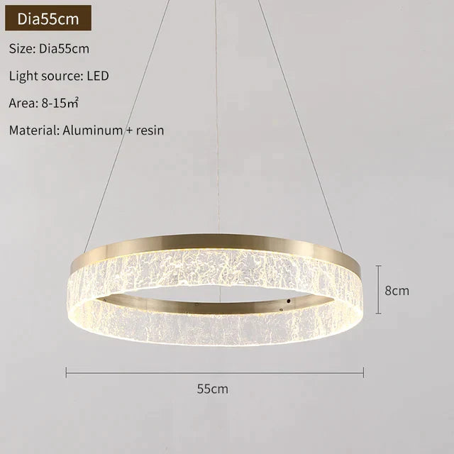 DecorBites™ Gold LED Chandeliers for Elegant Home and Hotel Decor