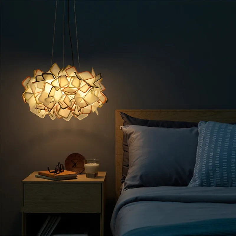 DecorBites™ Clizia LED Chandelier - New Design Acrylic Suspended Bedroom Cafe Lights