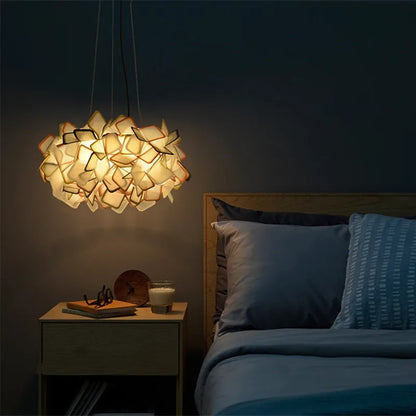 DecorBites™ Clizia LED Chandelier - New Design Acrylic Suspended Bedroom Cafe Lights