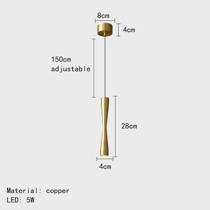 Lámpara colgante LED DecorBites™ color cobre, negro y dorado con cable ajustable - 3 opciones de iluminación intercambiables