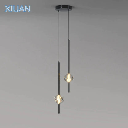 Lámparas colgantes de cristal cúbicas DecorBites™ para la decoración de dormitorios y salas de estar