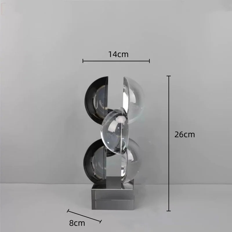 ديكوربايتس™ - تمثال كريستال هندسي للديكور المنزلي