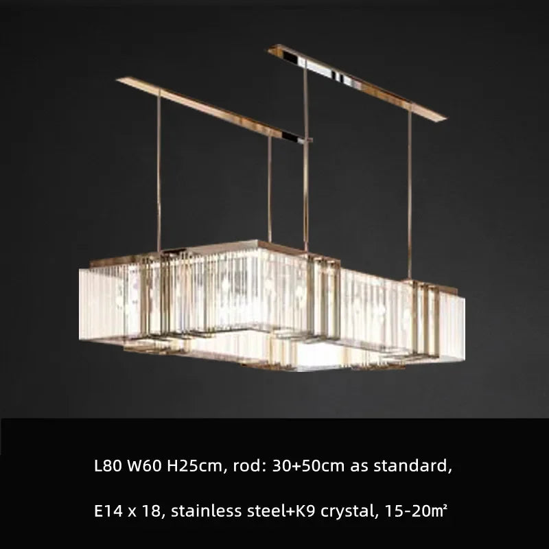 E14 Crystal Pendant Chandelier