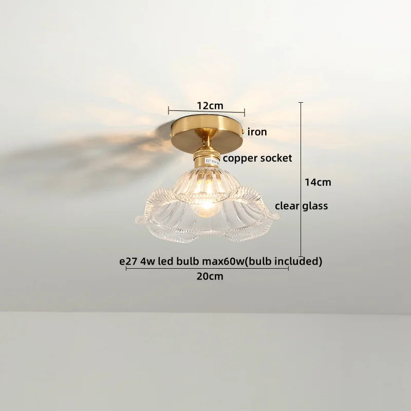 DecorBites™ Glass LED Ceiling Light for Corridor Balcony Modern Indoor Lighting