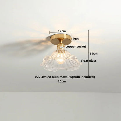 DecorBites™ Glass LED Ceiling Light for Corridor Balcony Modern Indoor Lighting