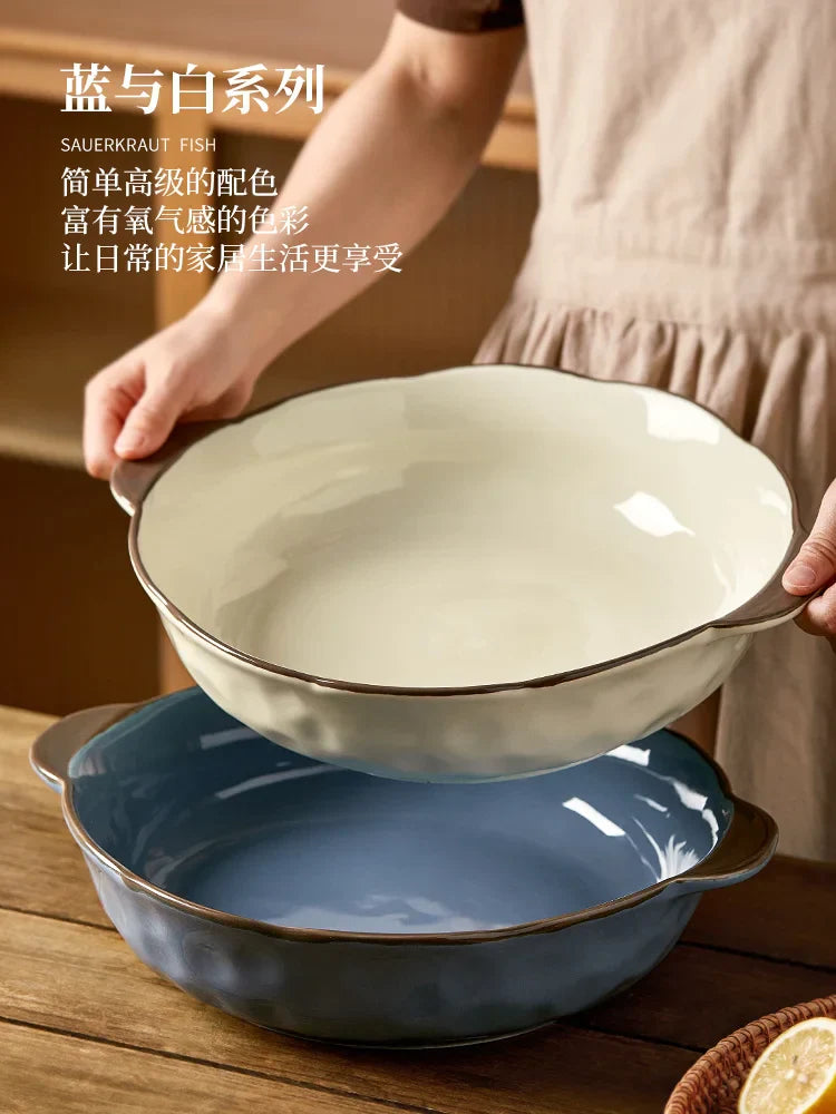 Porcelain Fish Soup Bowl