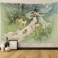 Decobites Tapestry Unicorn Hanging Cloth Medieval Ladies Decor Wall Tapestries