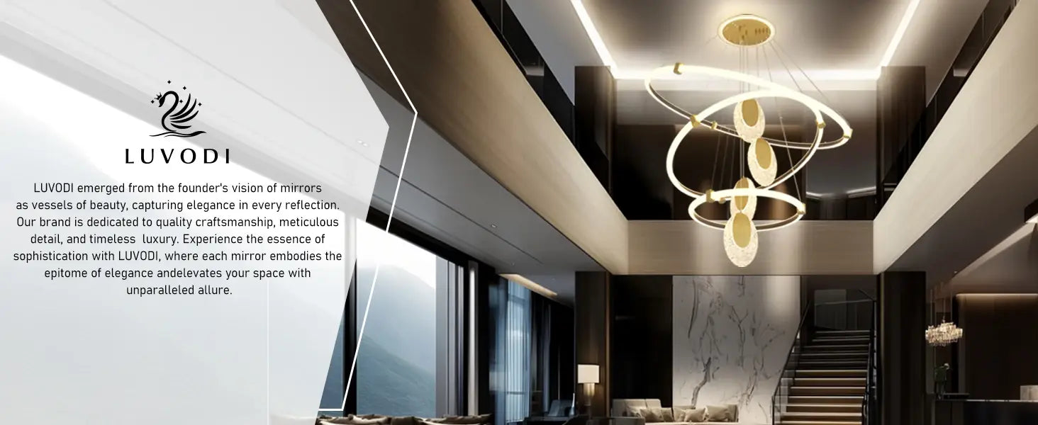 DecorBites™ Modern 3-Layer LED Chandelier Pendant Light