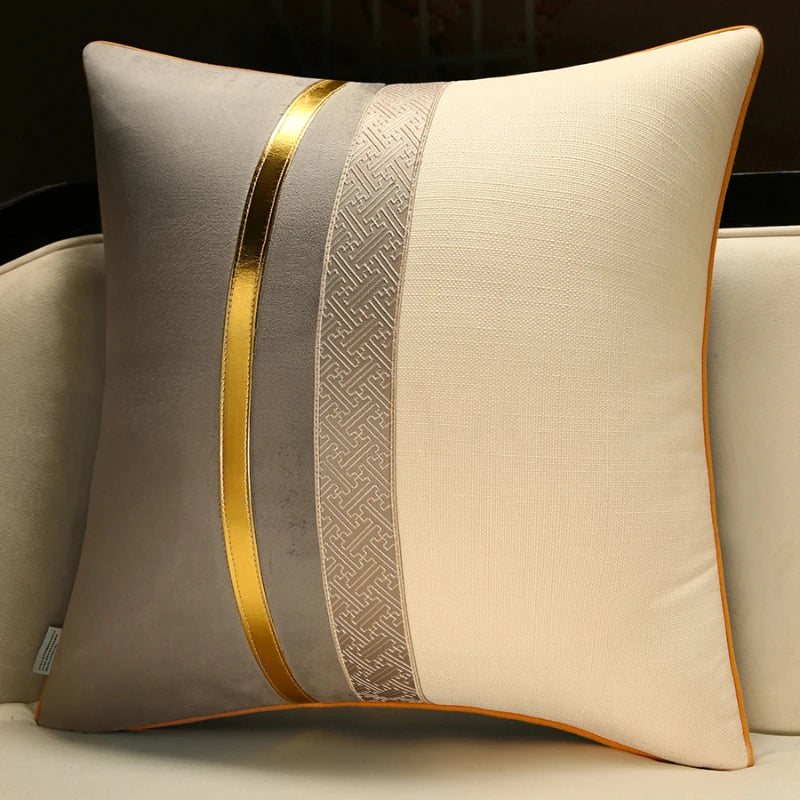 DecorBites™ Chinese Style Decorative Pillow Cover for Home, Living Room, Sofa, Bedside