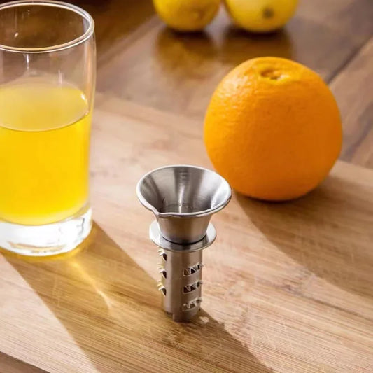 DecorBites™ Lemon Squeezer Juicer Pourer for Citrus Fruits - Stainless Steel, Manual Fruit Tool