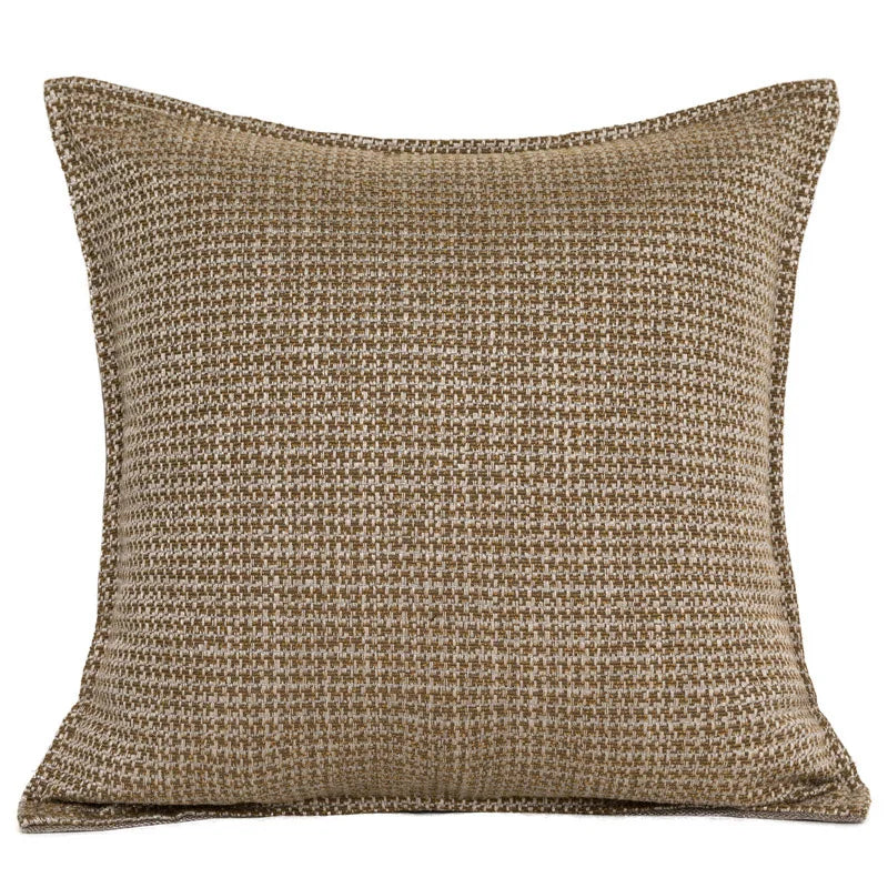DecorBites™ Luxe Jacquard Cushion Covers - Brown Gold Coffee Color - 45x45cm