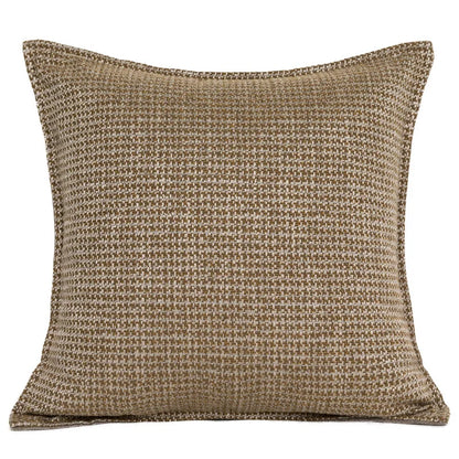 DecorBites™ Luxe Jacquard Cushion Covers - Brown Gold Coffee Color - 45x45cm