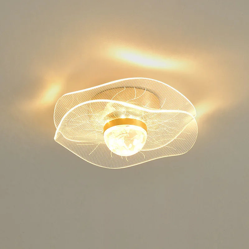 Luz de Techo LED de Acrílico Oro Decorbites™ - Iluminación de Estilo Nórdico Moderno para la Decoración del Hogar