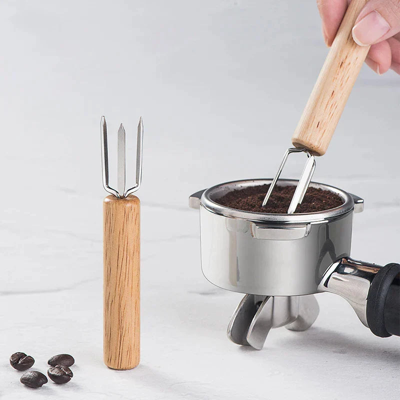 DecorBites™ Espresso Stirrer: Professional Barista Tool with Natural Wood Handle